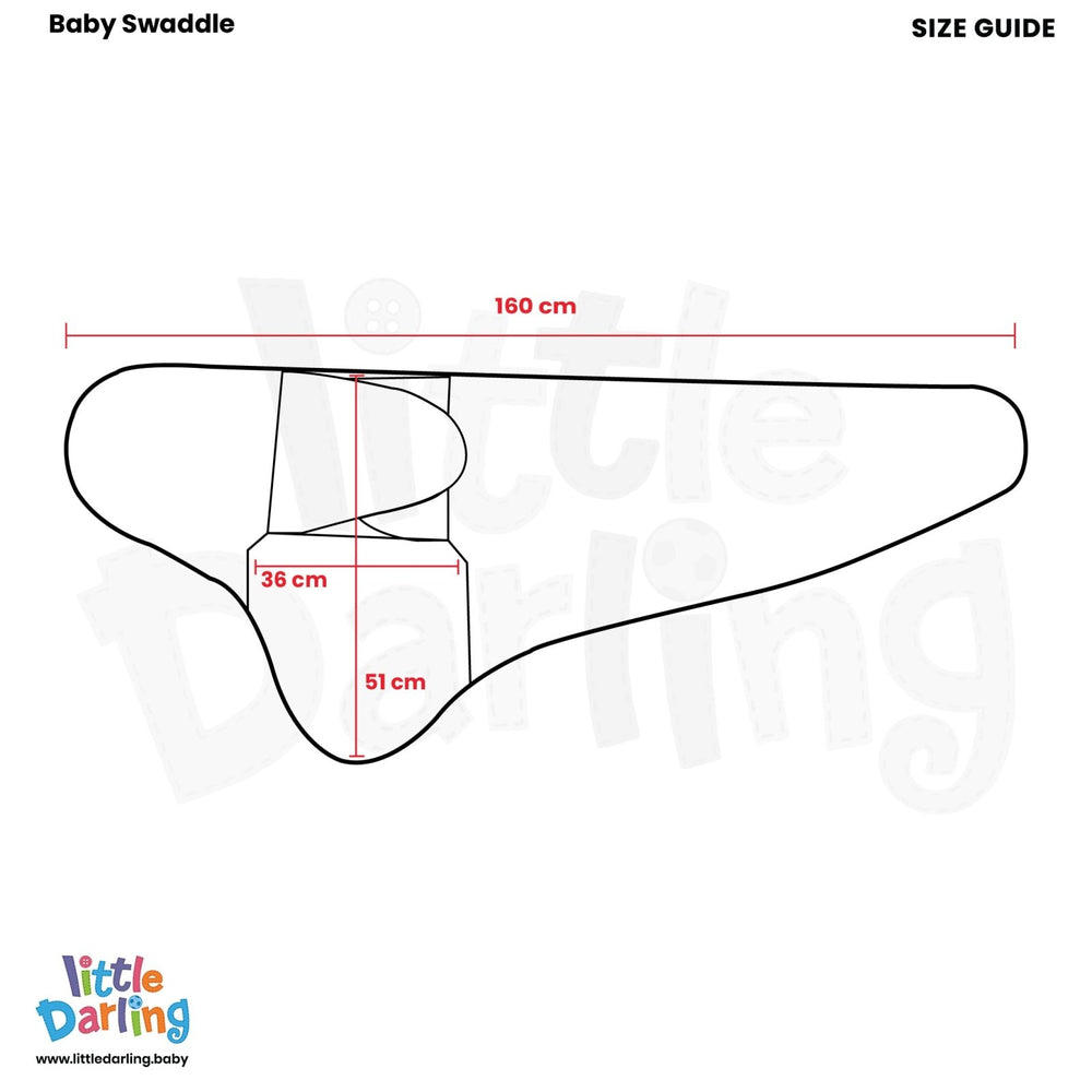 Baby Swaddler Blue Color | Little Darling - Zubaidas Mothershop