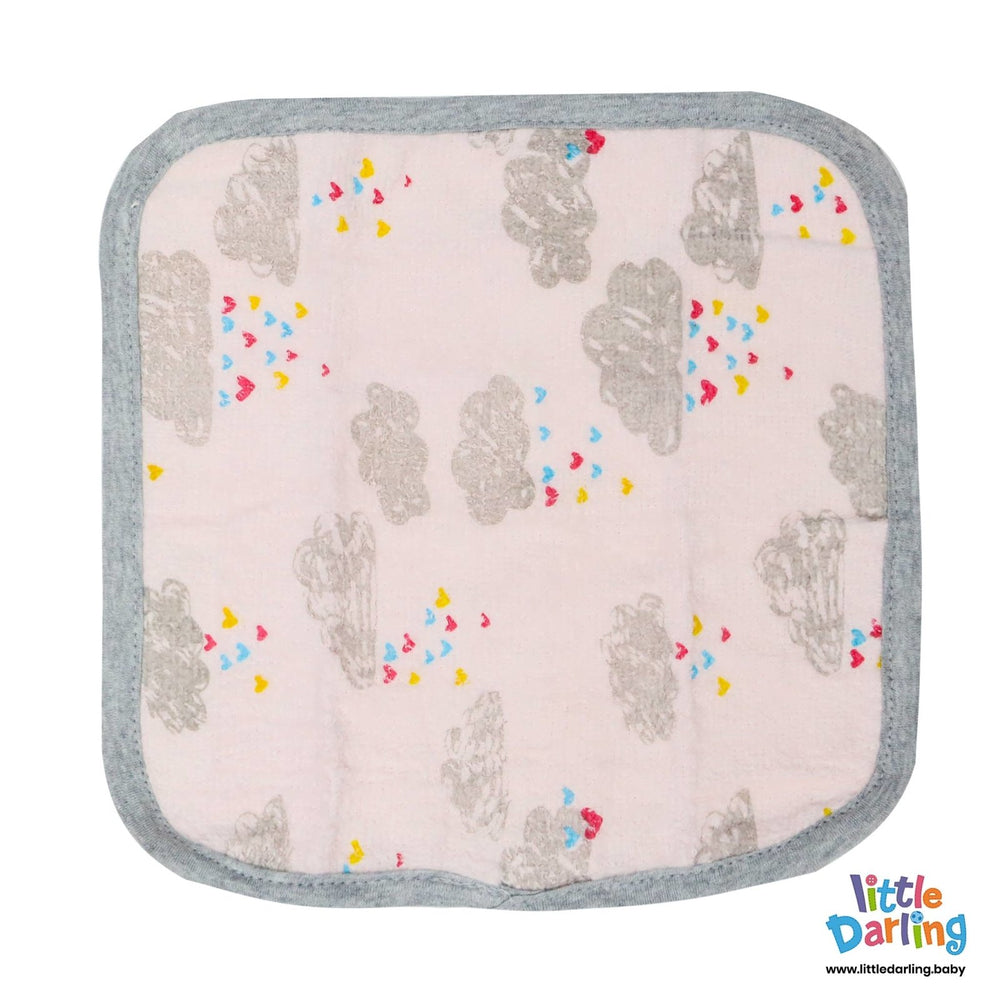 Baby Wash Clothes PK of 4 Shocking Pink Color | Little Darling - Zubaidas Mothershop