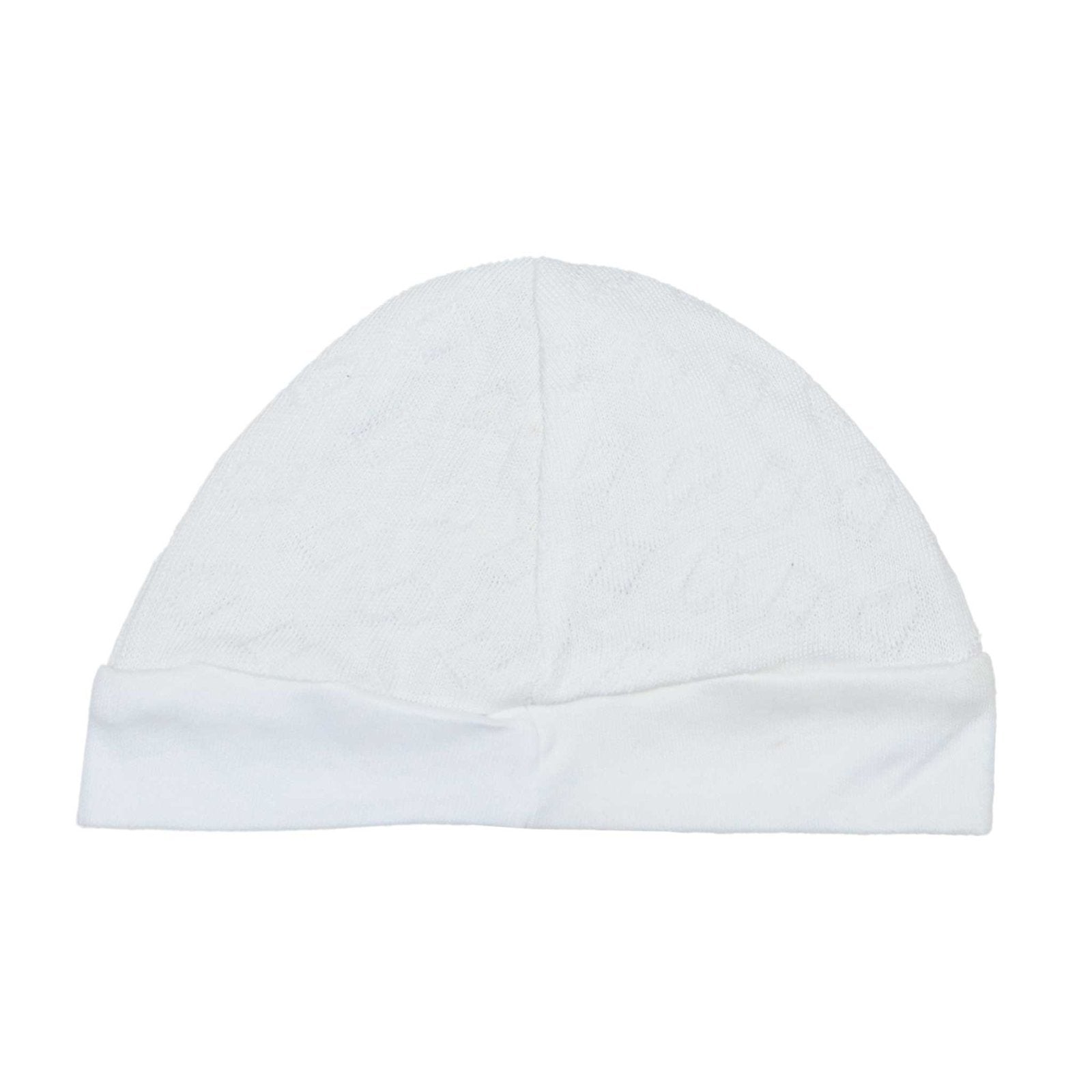 Baby Cap Plain White by Little Darling