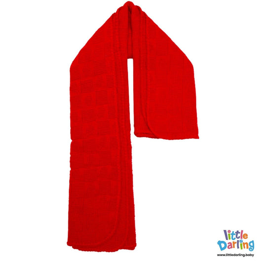 Baby Woolen Shawl Red | Little Darling - Zubaidas Mothershop