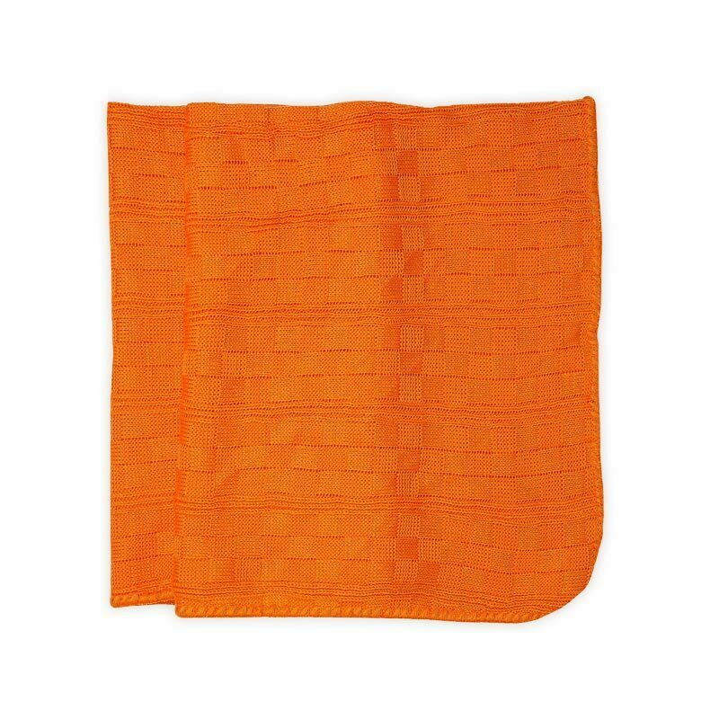 Baby Woolen Wrapper Orange Checks | Little Darling - Zubaidas Mothershop