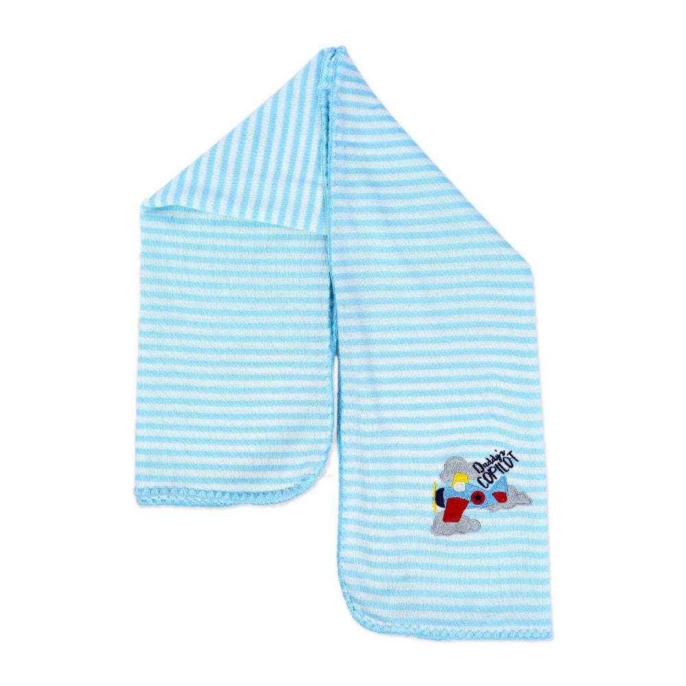 Baby Woolen Wrapper White Strips | Little Darling - Zubaidas Mothershop