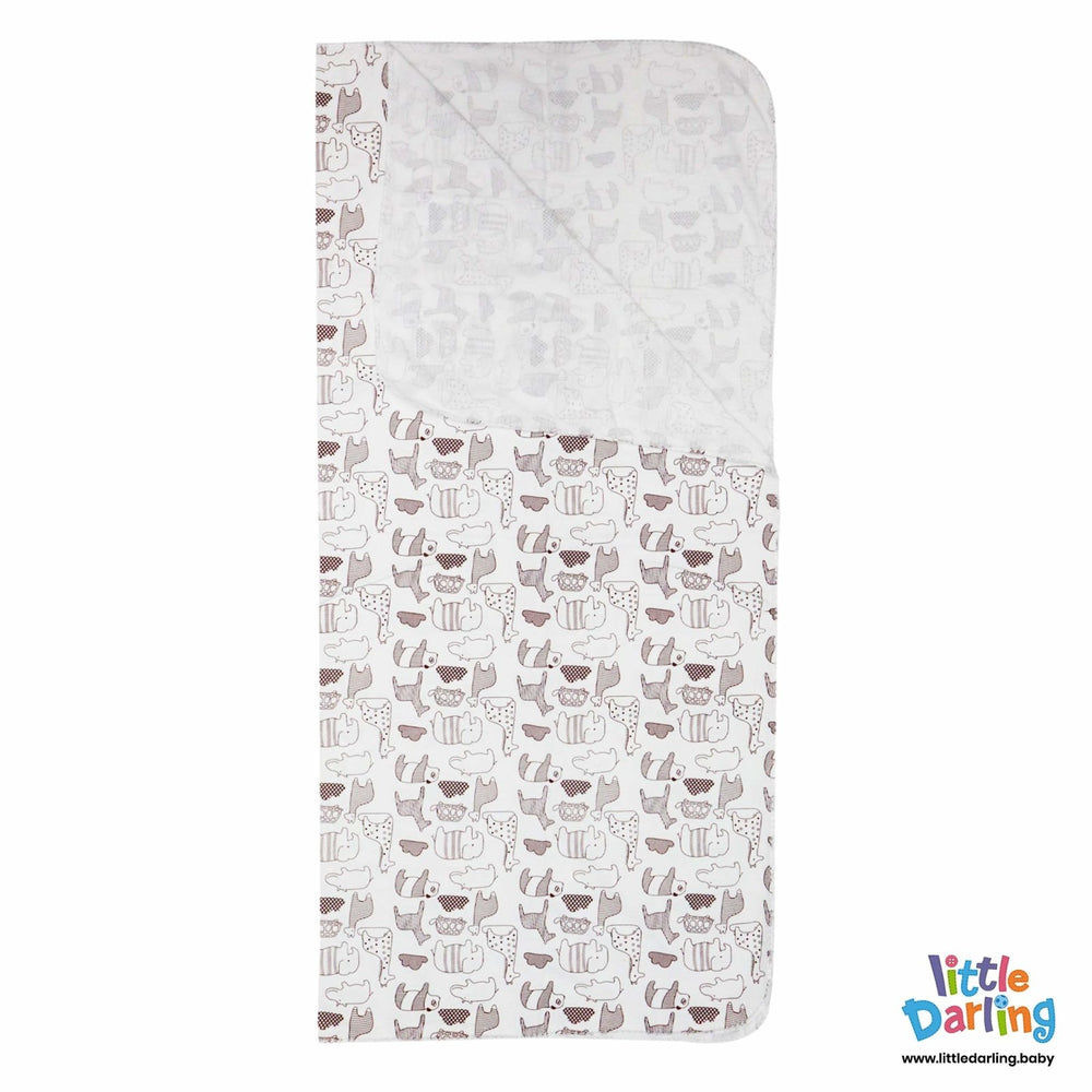 Baby Wrapper Pk Of 4 Animal Print | Little Darling - Zubaidas Mothershop