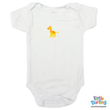 Bodysuit Pack of 3 Half Sleeve Giraffe Print | Little Darling - Zubaidas Mothershop