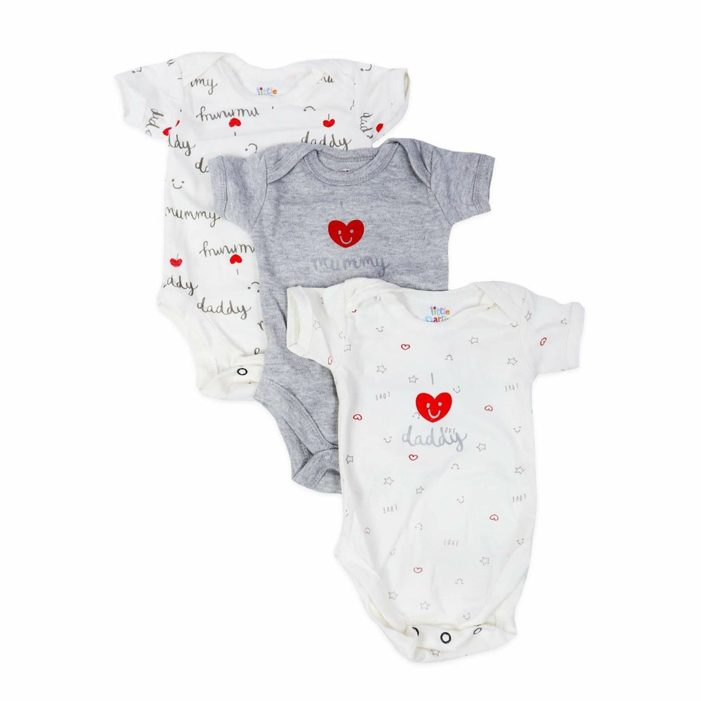 Bodysuit pack of 3 Half Sleeve | Little Darling - Zubaidas Mothershop