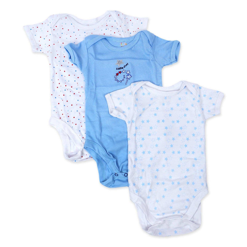 Bodysuit pack of 3 Half Sleeve | Little Darling - Zubaidas Mothershop