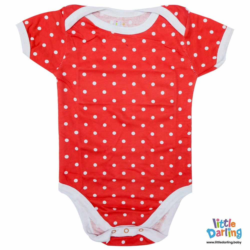 Bodysuit Pack of 3 Half Sleeve Turtle Print | Little Darling - Zubaidas Mothershop