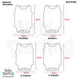 Bodysuit pack of 3 Sleeveless | Little Darling - Zubaidas Mothershop
