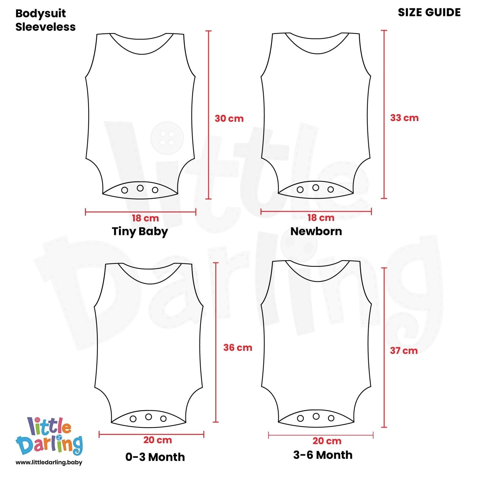 Bodysuit pack of 3 Sleeveless Mummy Daddy by Little Darling