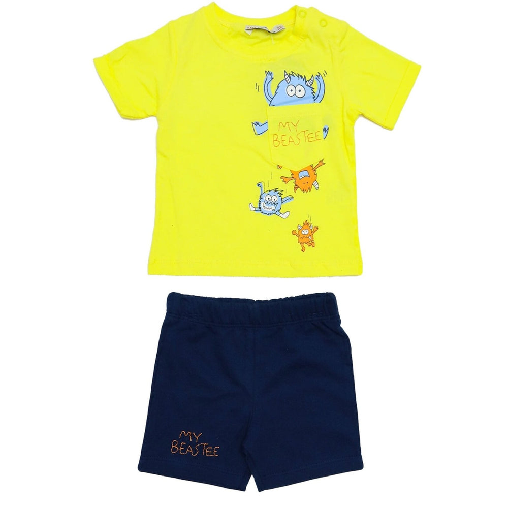 Boys Suit My Beastee Yellow Color | Made in Turkey - Zubaidas Mothershop