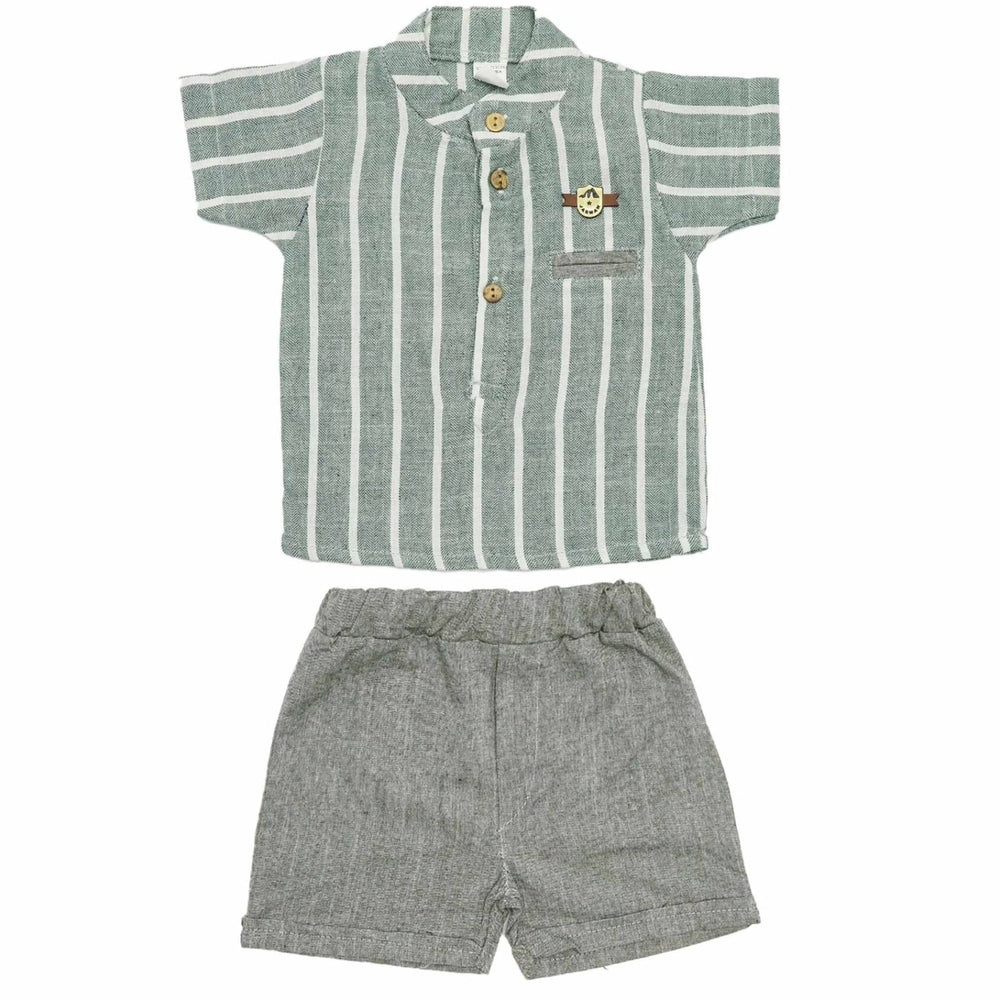 Boys Suit White Strips | Made In Turkey - Zubaidas Mothershop