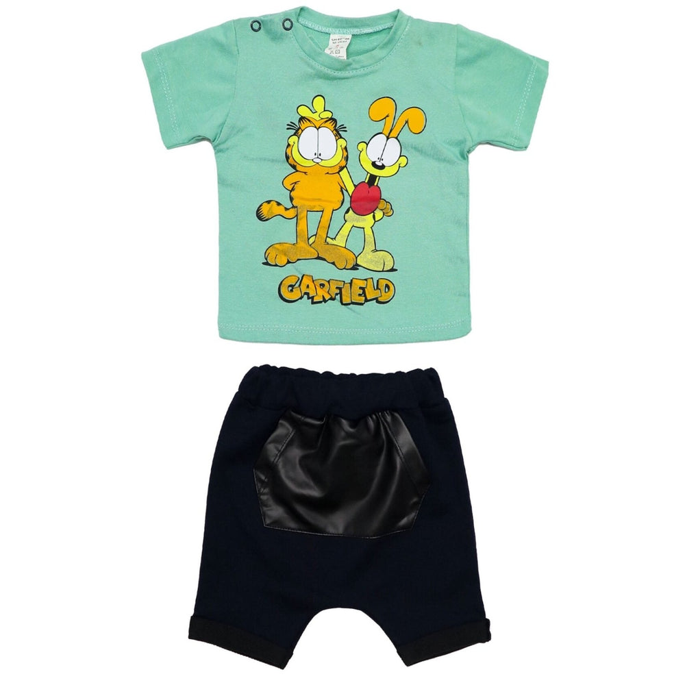Boys Suit With Short Garfield and Dog | Made In Turkey - Zubaidas Mothershop