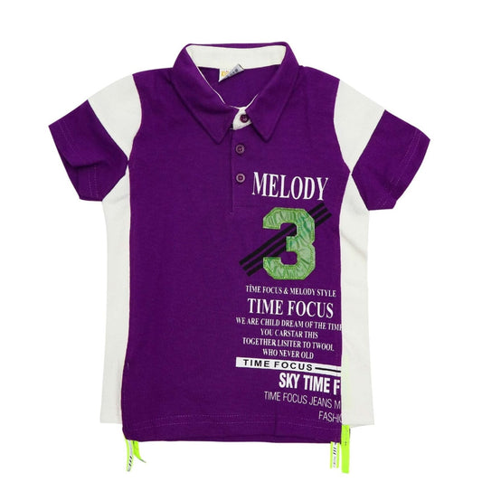 Boys T-Shirt Purple Color | Made in Turkey - Zubaidas Mothershop