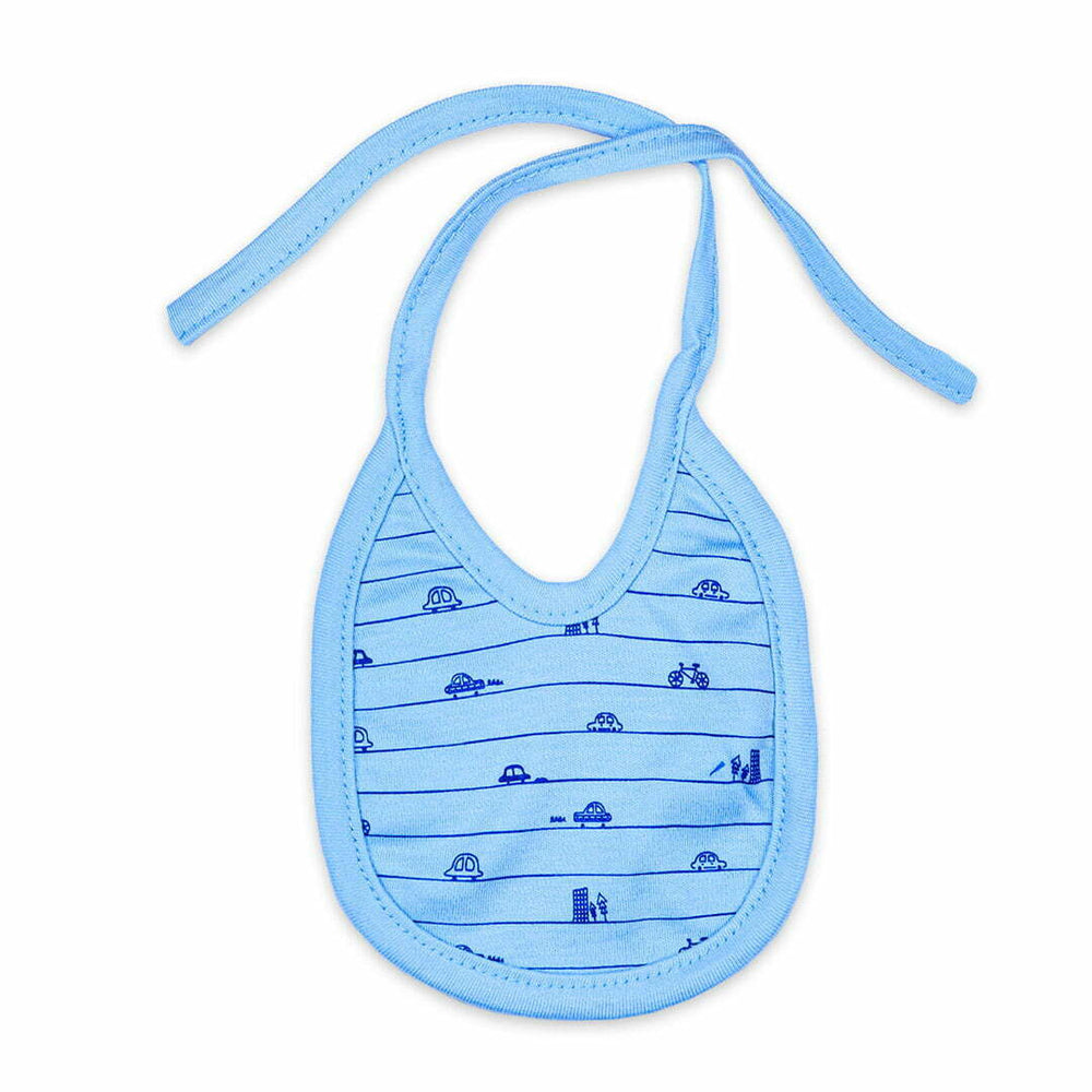 Buildings & Cars Printed Pack of 5 Bibs | Little Darling - Zubaidas Mothershop