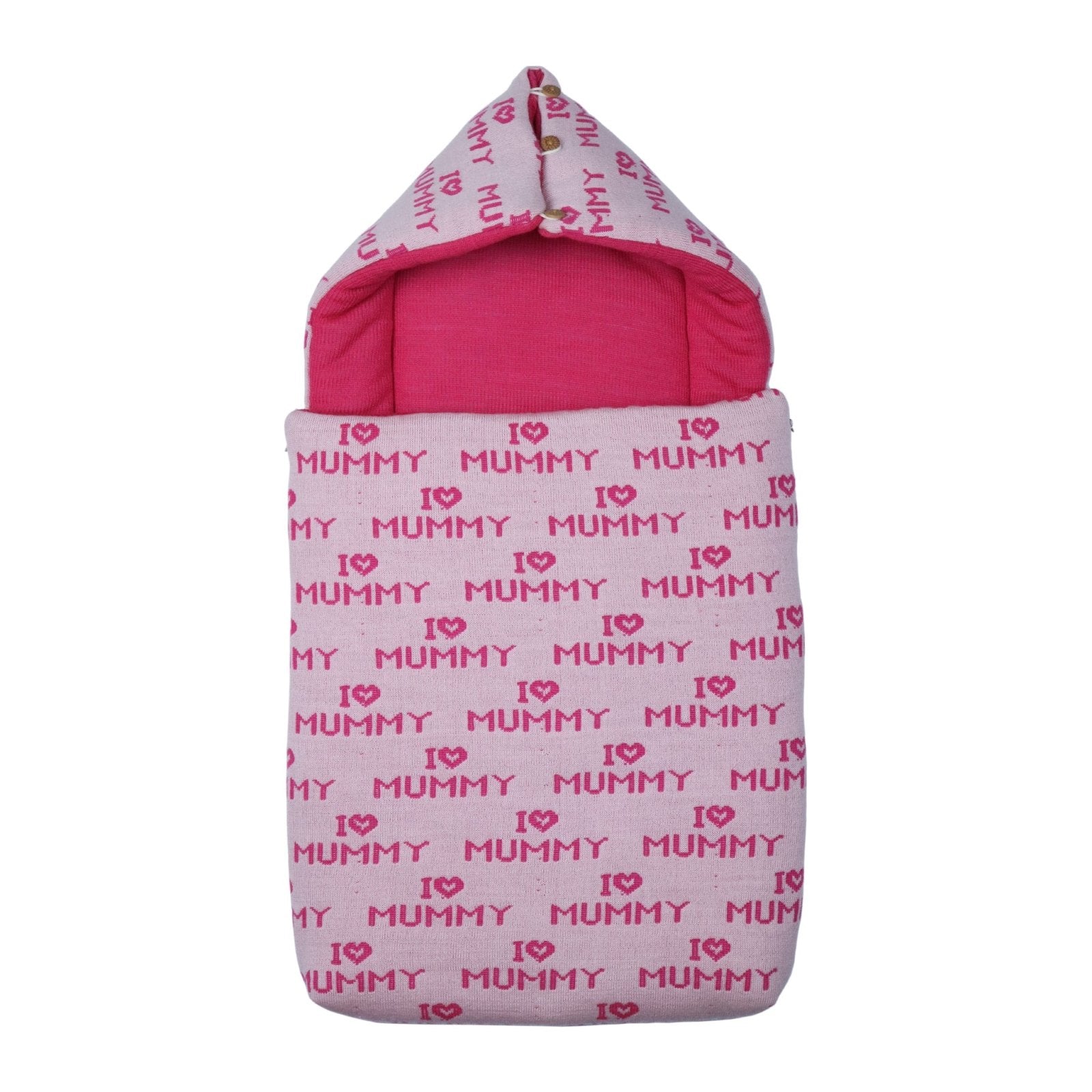 Carry Nest Hood with Pillow I Love Mummy by Little Darling