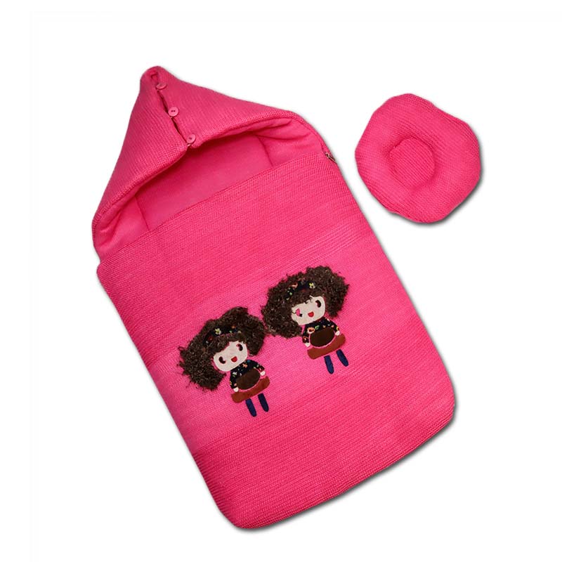 Carry Nest Hood with Pillow Dolls Embossed by Little Darling