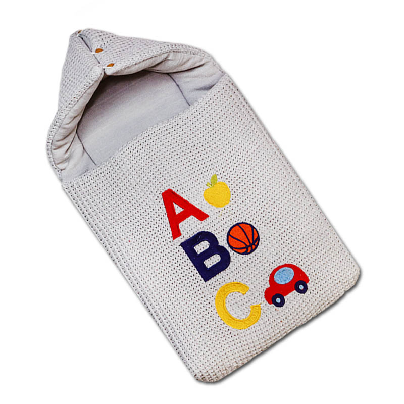Carry Nest Hood with Pillow ABC Embossed