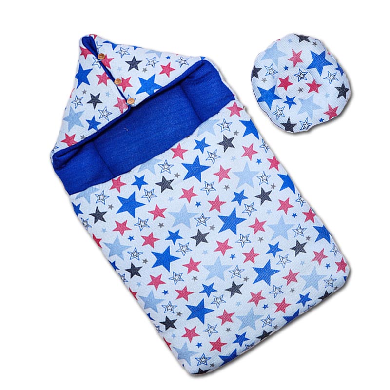 Carry Nest Hood with Pillow Stars Print by Little Darling