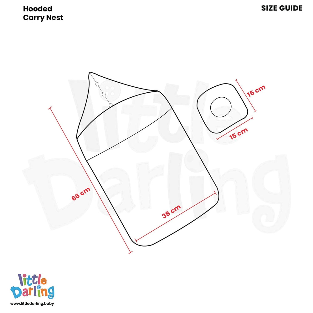 Carry Nest Hood with Pillow | Little Darling - Zubaidas Mothershop