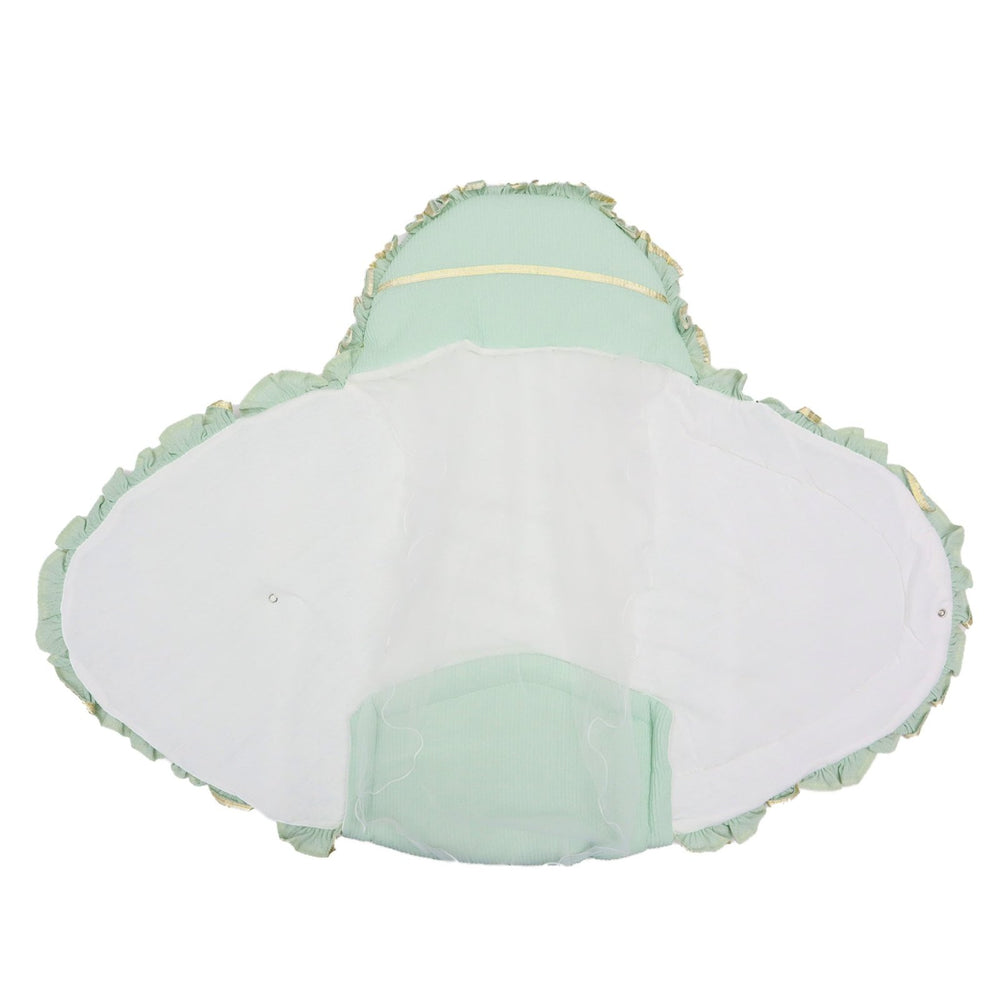 Carry Nest Hooded Flower Cadet Sea green Color - Zubaidas Mothershop