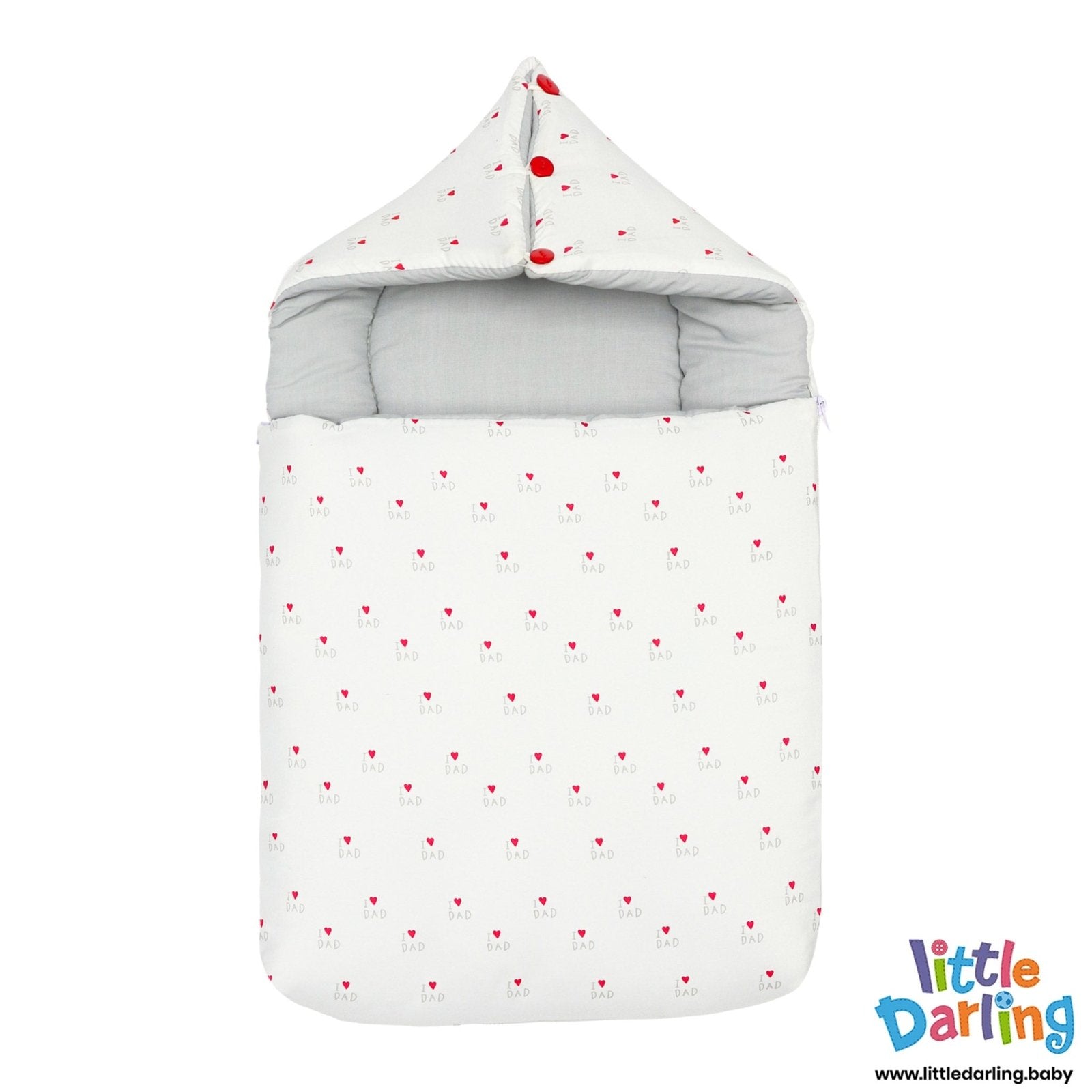 Carry Nest Hooded I love dad by Little Darling