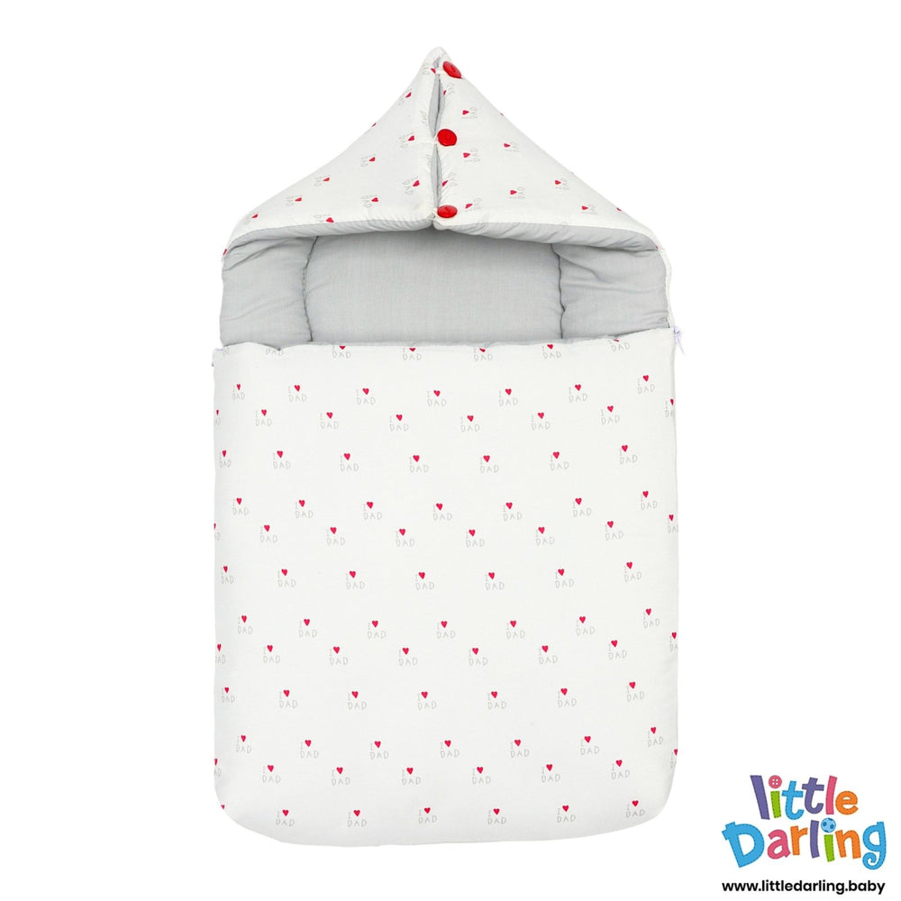Carry Nest Hooded I love dad | Little Darling - Zubaidas Mothershop