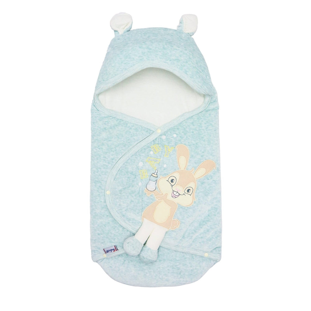 Carry Nest Hooded Rabbit Print SkyBlue Color - Zubaidas Mothershop