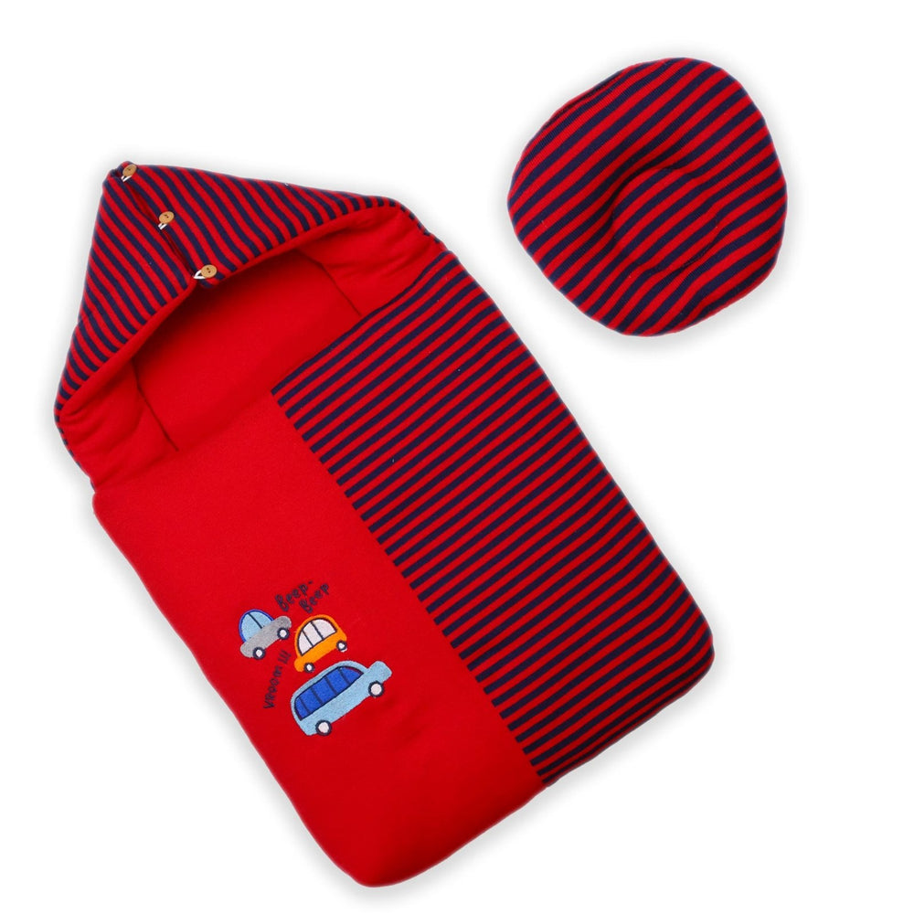 Carry Nest With Pillow Red Stripes | Little Darling - Zubaidas Mothershop