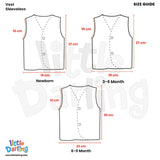 Cotton Vest Pack Of 3 Sleeveless | Little Darling - Zubaidas Mothershop