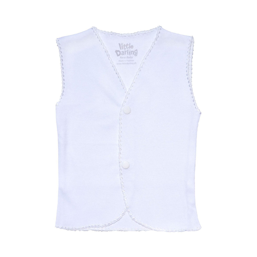 Cotton Vest Pack Of 3 Sleeveless | Little Darling - Zubaidas Mothershop
