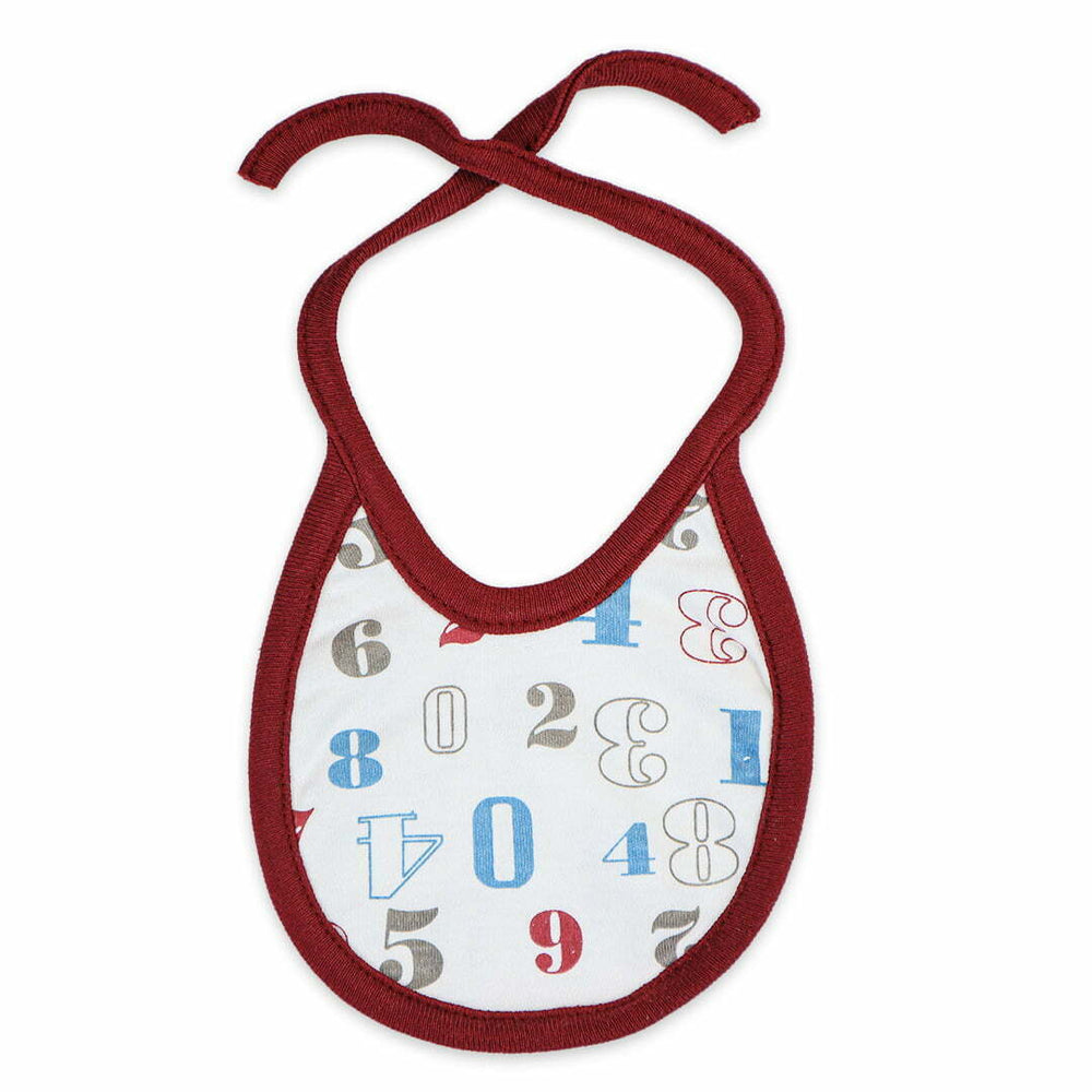 Counting Printed Pack of 5 Bibs | Little Darling - Zubaidas Mothershop