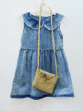 Denim Top for Girls with Straps Purse - Zubaidas Mothershop