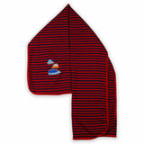 Elegant Soft Woolen Baby Shawl Red Stripes | Little Darling - Zubaidas Mothershop
