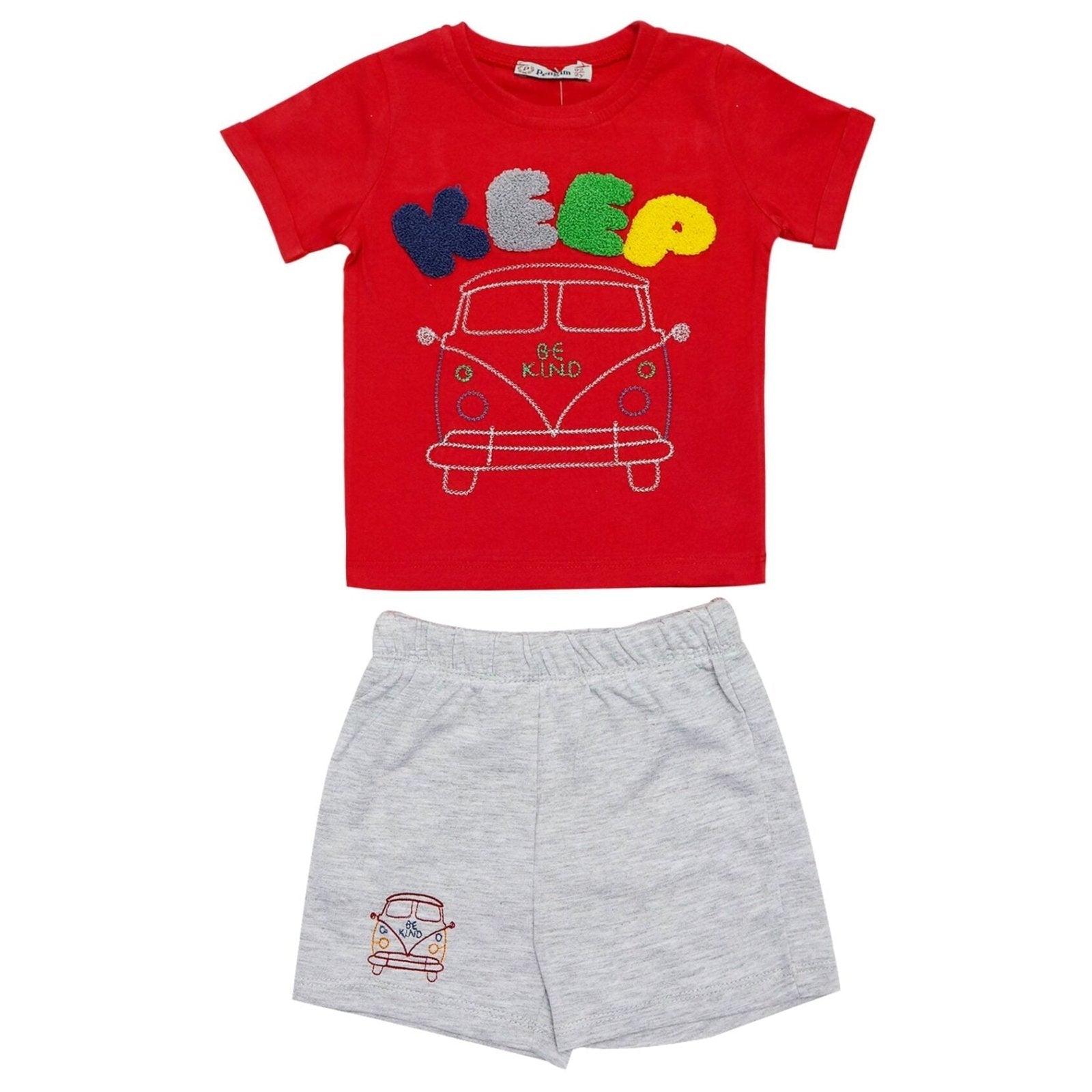 Fancy Boys Suit With Short Embossed Beep | Made In Turkey - Zubaidas Mothershop