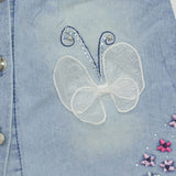 Fancy Girls Dress Butterfly Blue - Zubaidas Mothershop