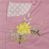Fancy Girls Dress Pink Flower Embroidary - Zubaidas Mothershop