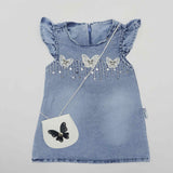 Fancy Girls Dress With Butterfly Purse - Zubaidas Mothershop
