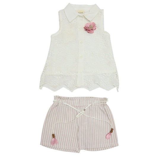 Fancy Girls Suit Sleeveless Chicken Print | Made In Turkey - Zubaidas Mothershop