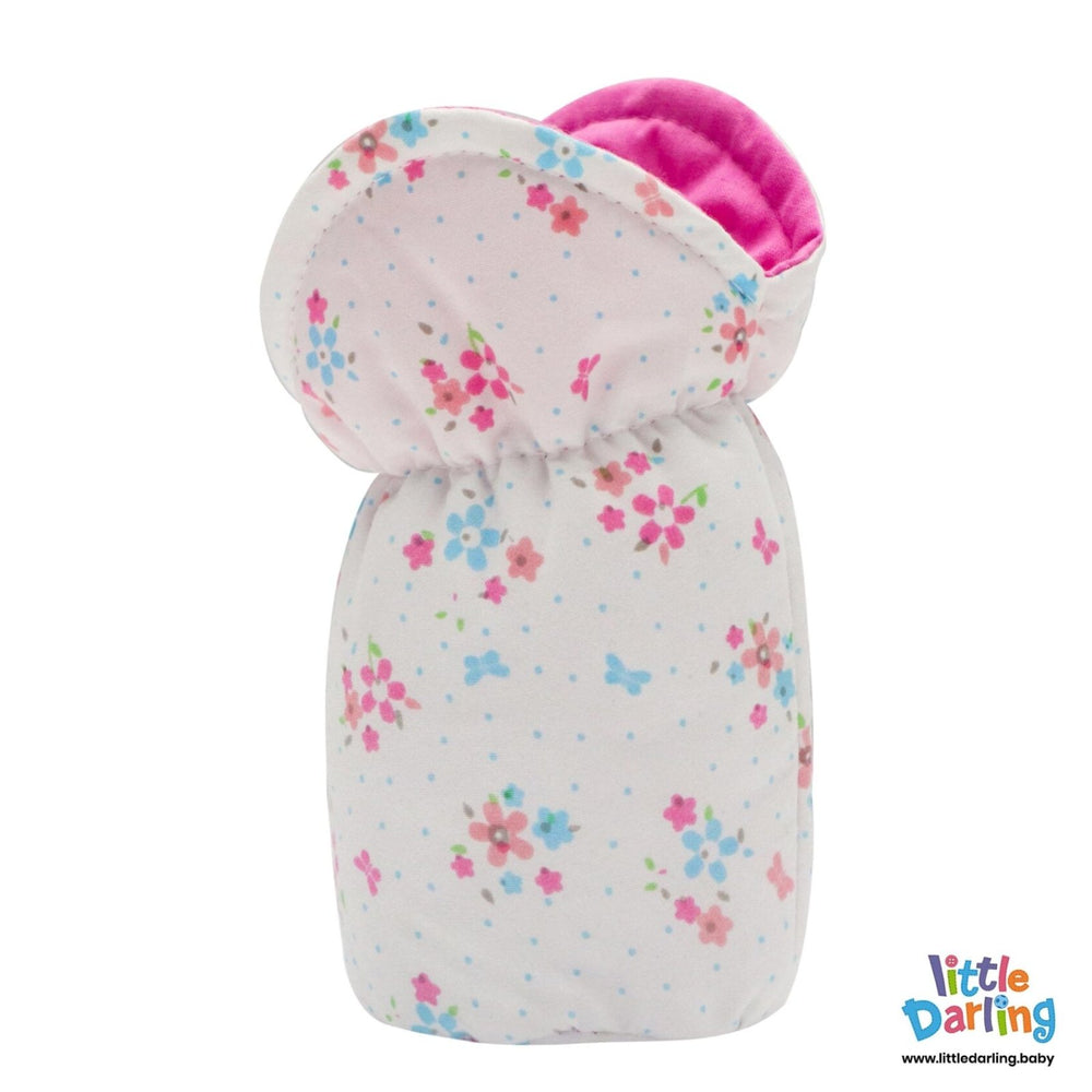 Feeder Cover White Color Flower Pattern | Little Darling - Zubaidas Mothershop