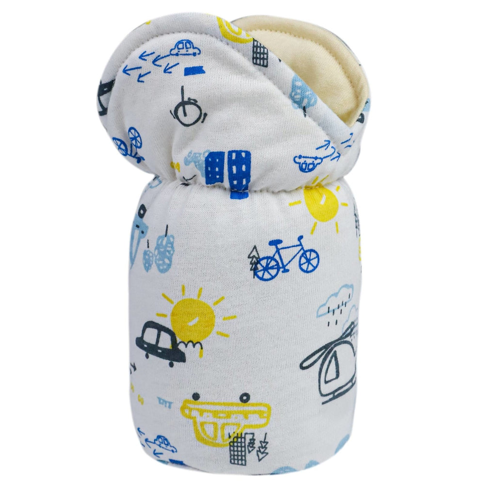 Feeder Cover White Color Vehicles Print | Little Darling - Zubaidas Mothershop