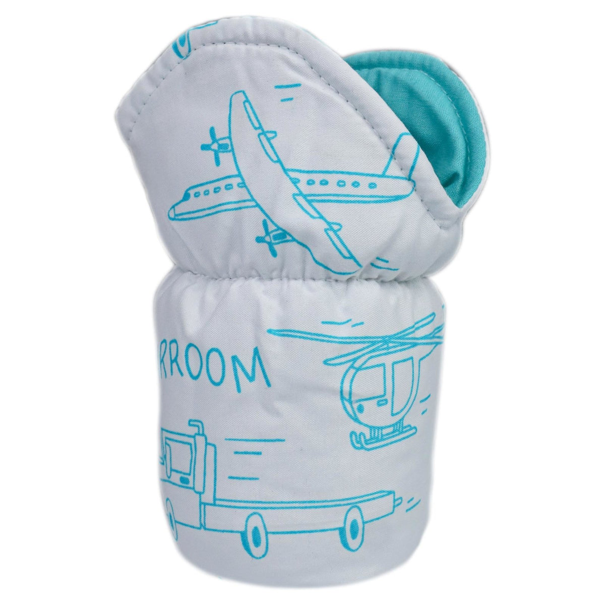 Feeder Cover White Color Vroom Print | Little Darling - Zubaidas Mothershop