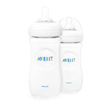 Feeding Bottle Natural Bottle 6M+ 330ml PK2 | Avent - Zubaidas Mothershop