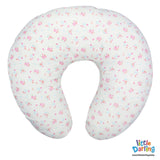 Feeding Pillow White Color Flower Pattern | Little Darling - Zubaidas Mothershop