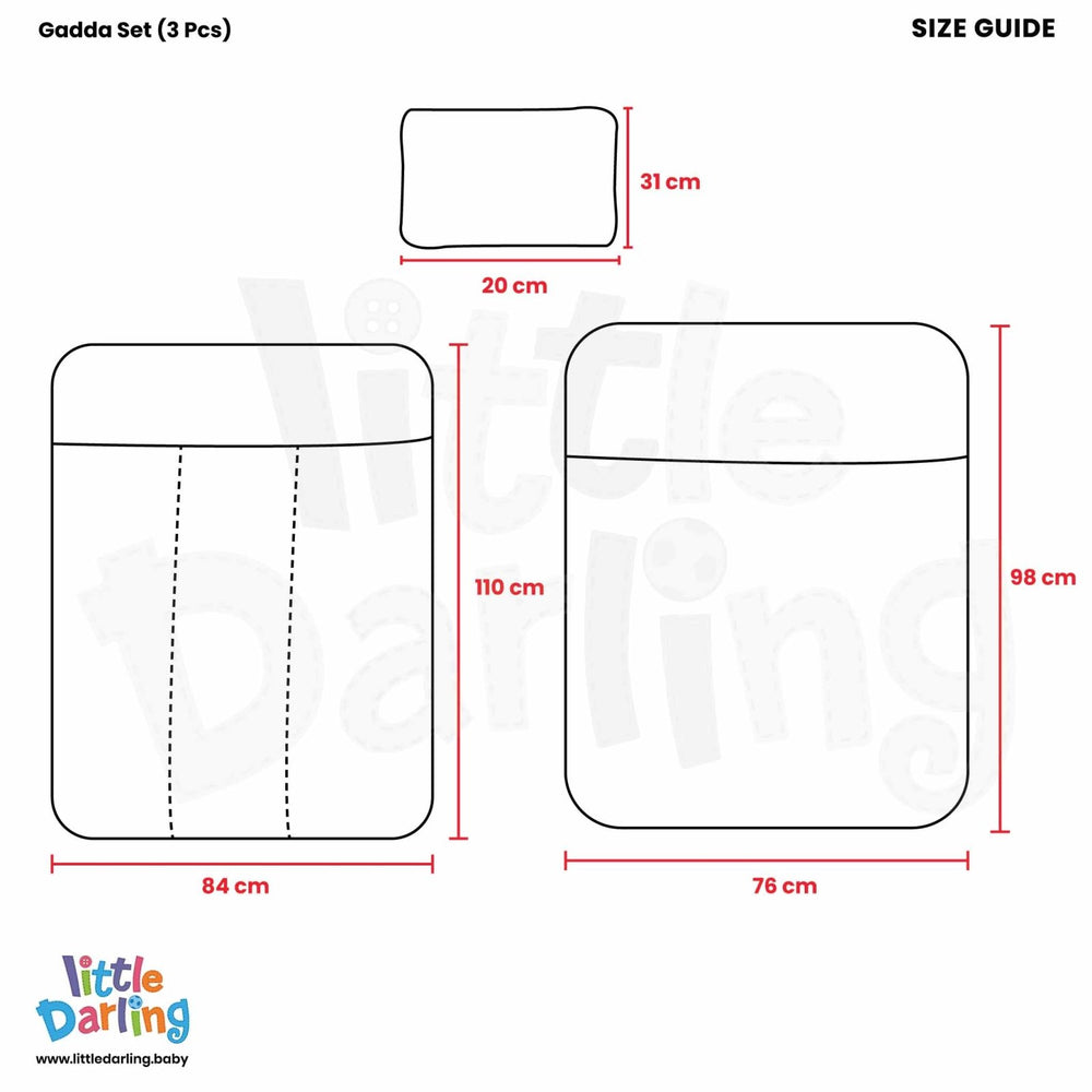 Gadda Set Animal Print 3 Pcs - Zubaidas Mothershop