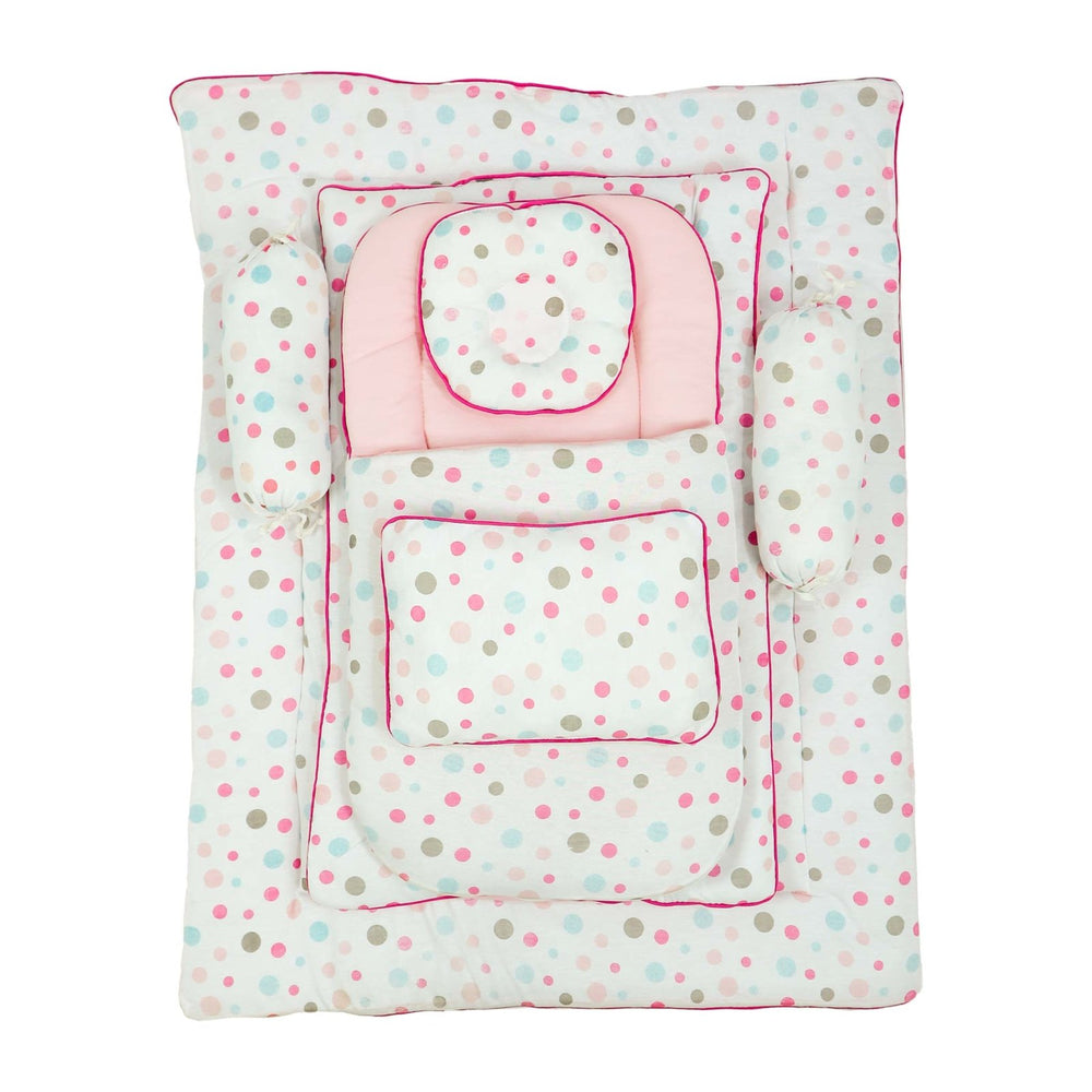 Gadda Set Polka Dots 7 Pcs | Little Darling - Zubaidas Mothershop