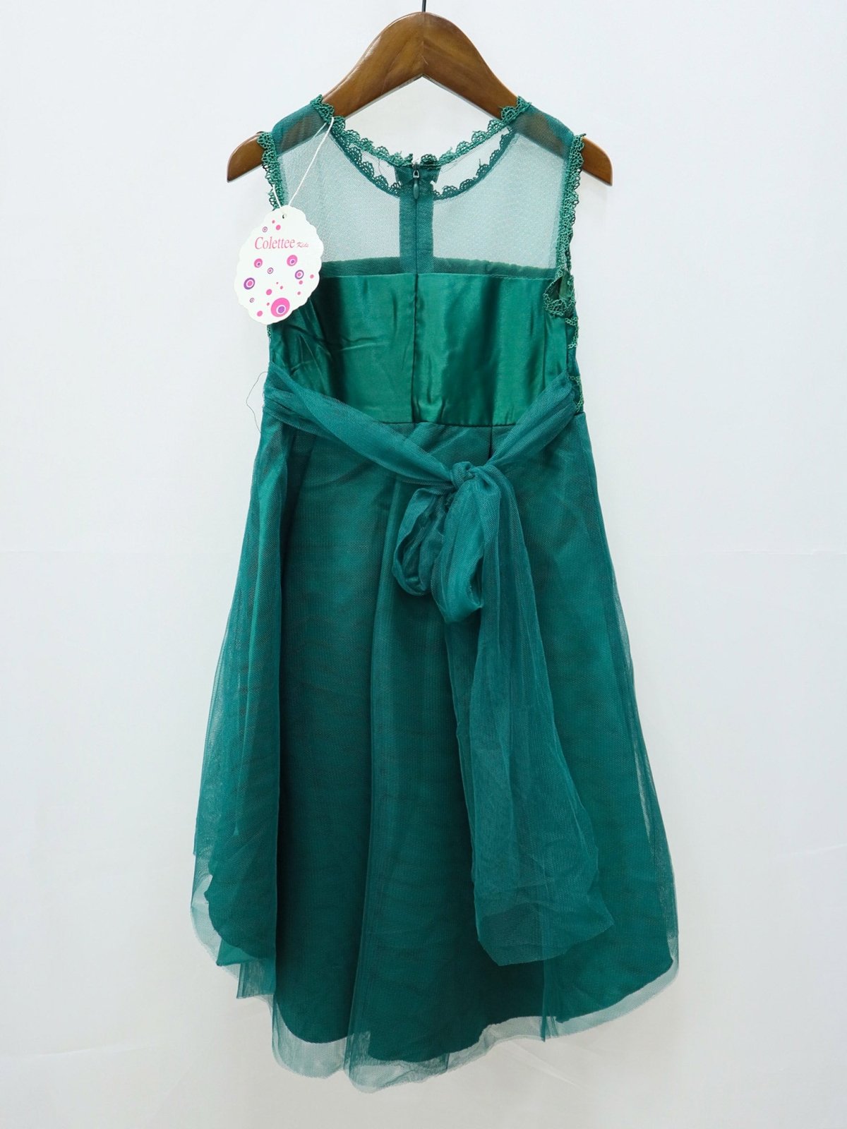 Girls Maxi Frock Green Color