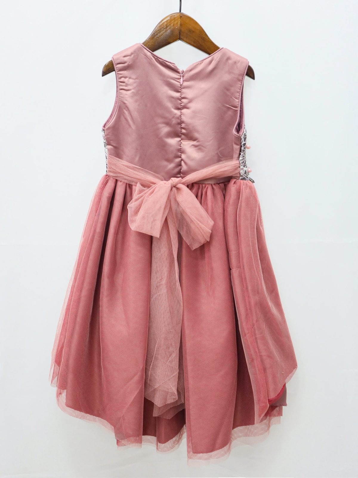 Girls Maxi Frock Peach Color