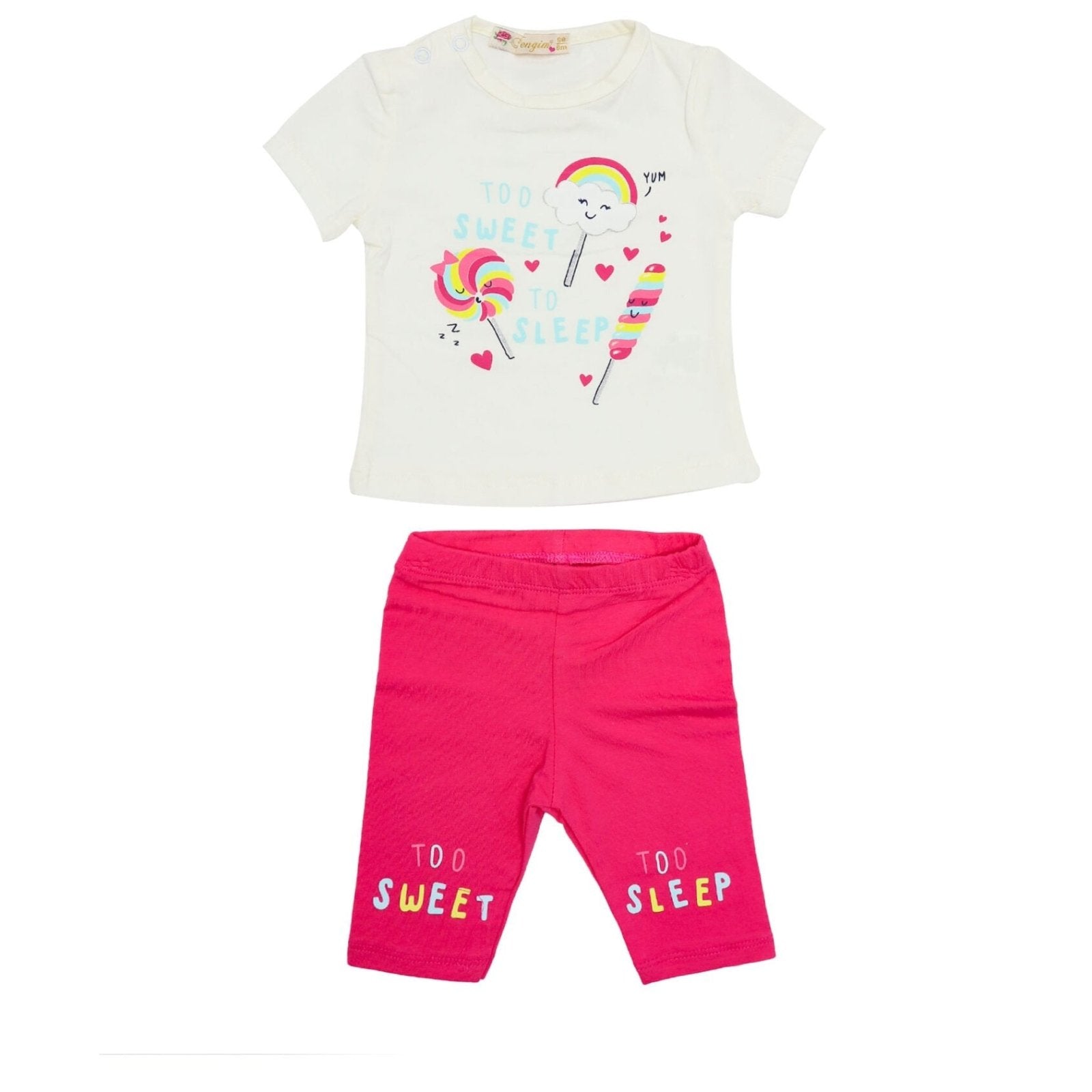 Girls Suit Lollypop Print by Made In Turkey