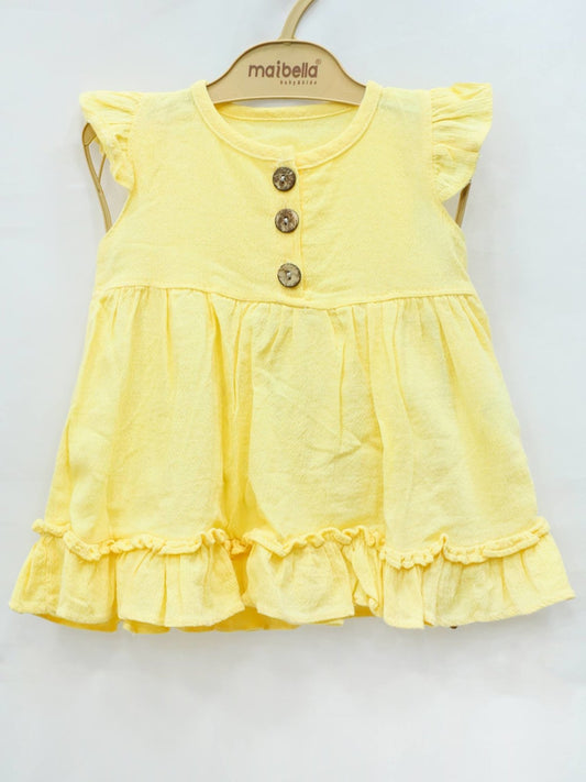 Girls Top Short Sleeeve Yellow Color - Zubaidas Mothershop