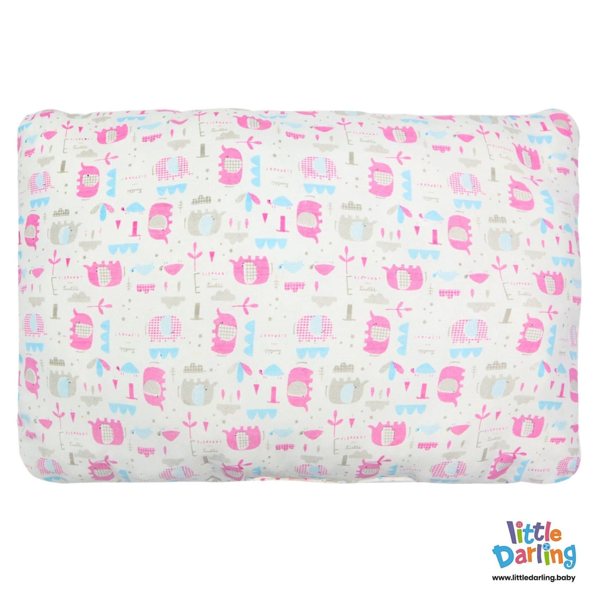 Head Pillow Cute Elephant & Turtle | Little Darling - Zubaidas Mothershop